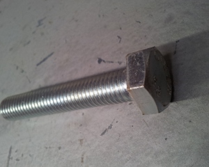 Hexagon head screw M10x60 DIN 933 8.8 Galv